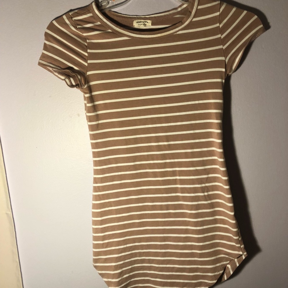 Striped tee shirt dress